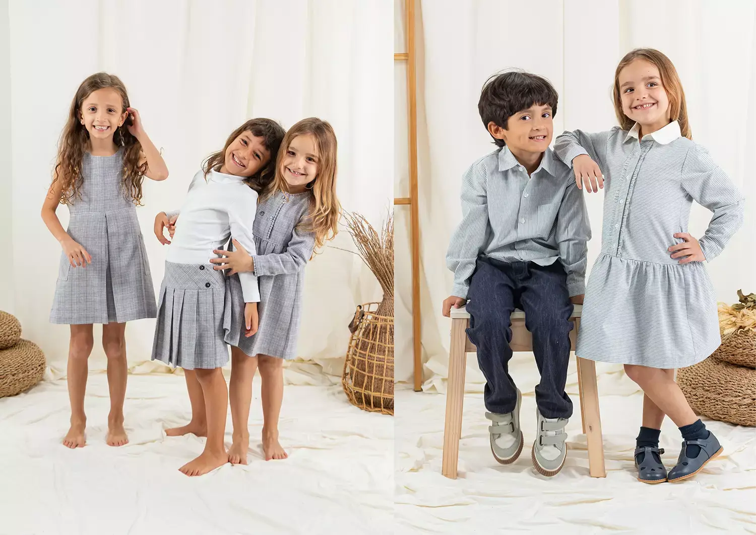 Crianças vestindo roupas da Cris Moretti Moda Infantil - Just Real Moms