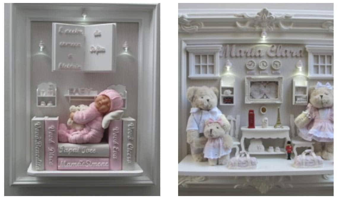 Meninas Quadros Maternidade Lembrancinha Atelier Rosaria Cunha Just Real Moms