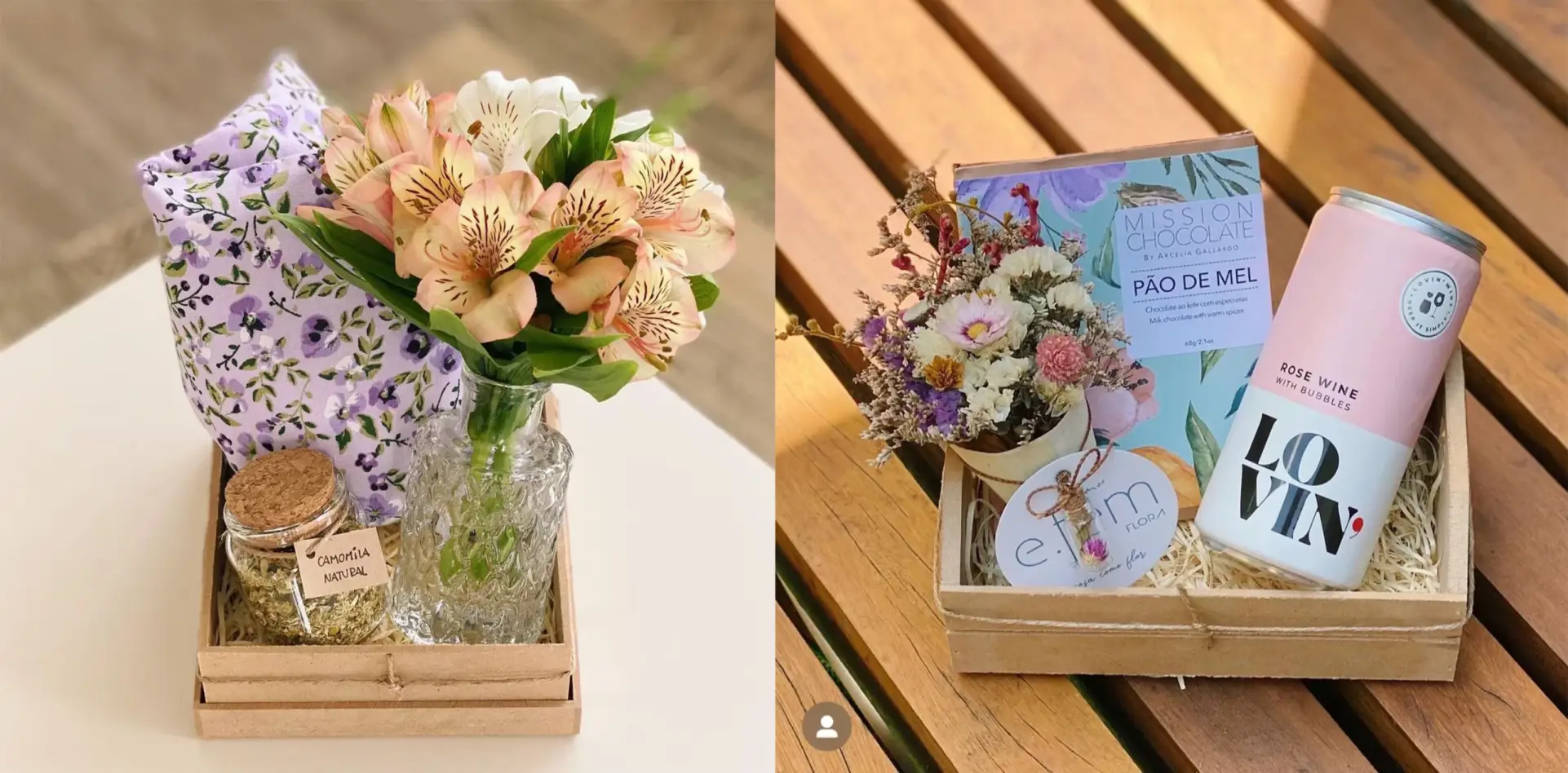 Poê Cestas Dia das Mães Just Real Moms