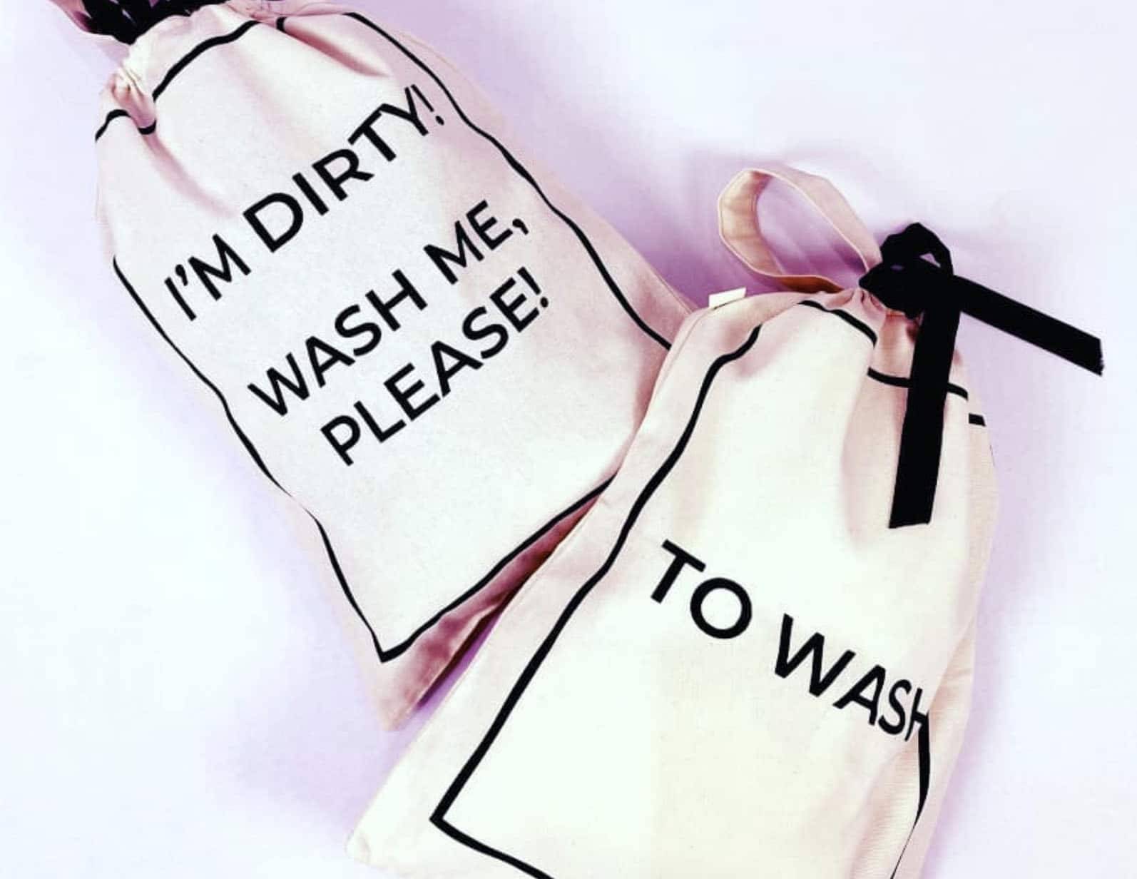 Saco de Roupa Suja Meu Kit de Viagem Just Real Moms