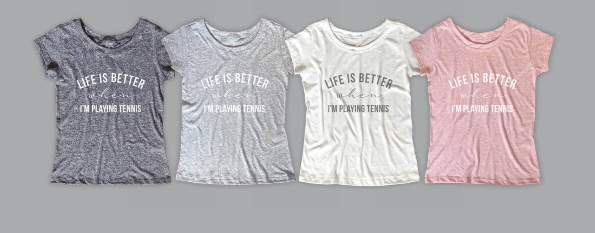 Tennis Camisetas Personalizadas Just Real Moms