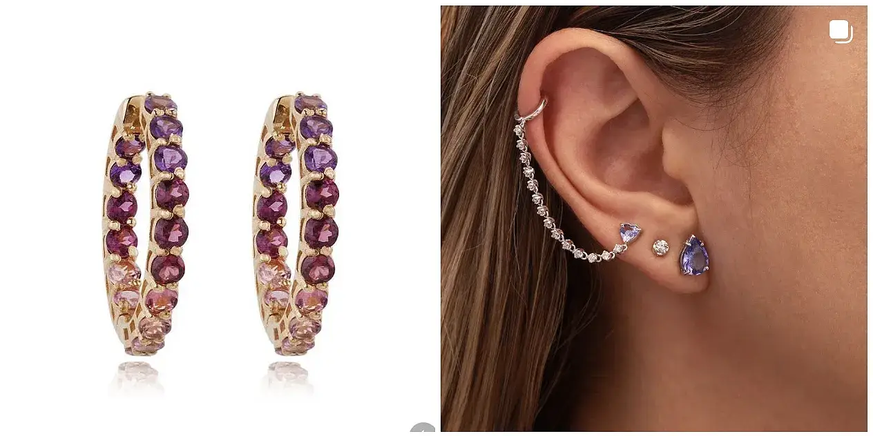 Brincos adulto e segundo furo para adulto