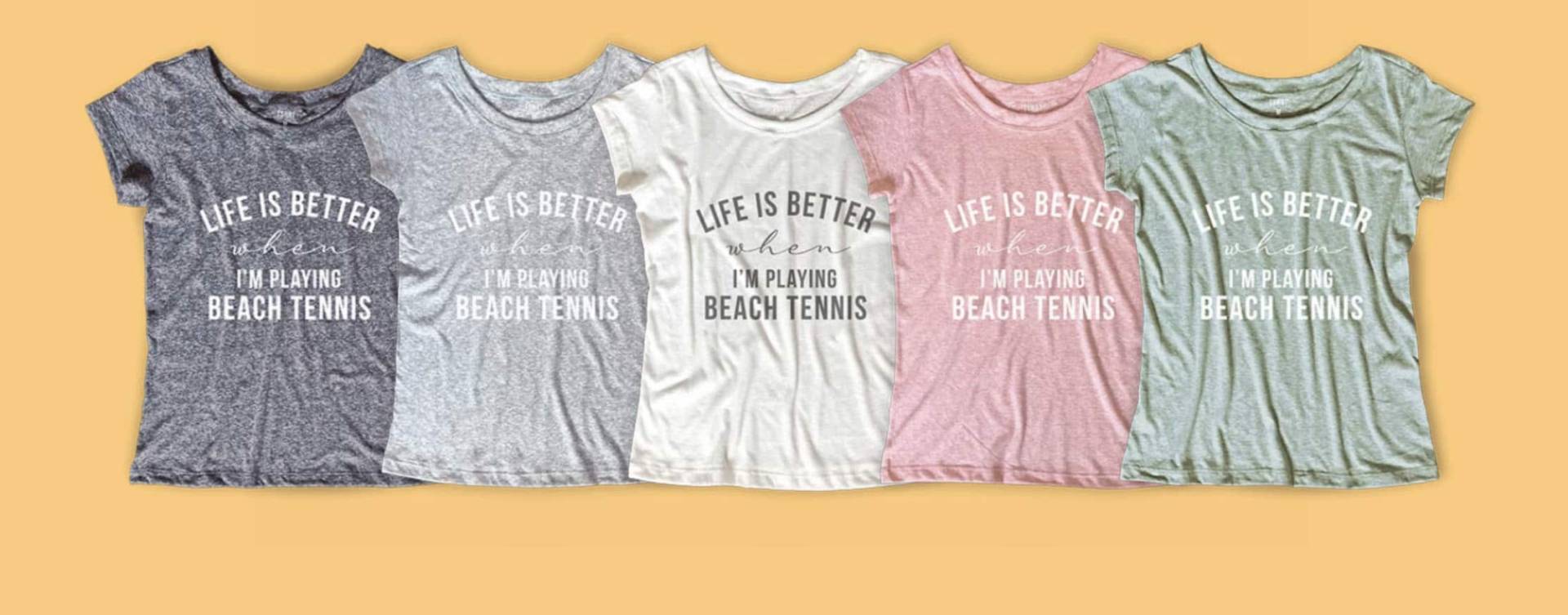 Beach Tennis Camisetas Personalizadas Just Real Moms