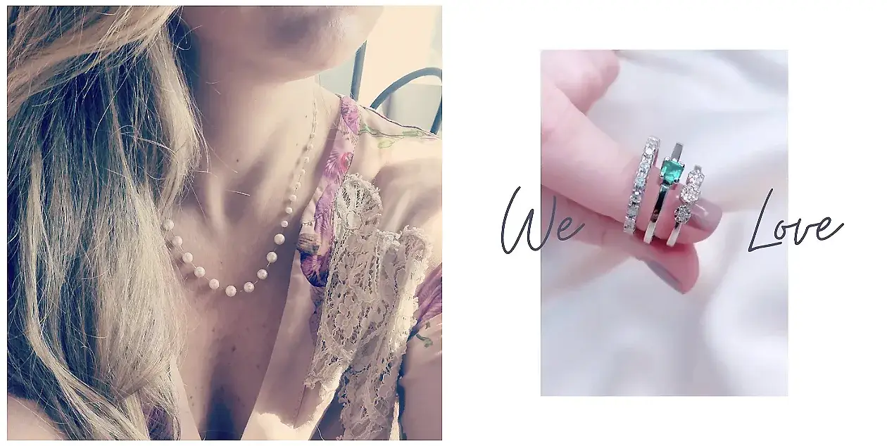 Colar e anéis da Violette Joias para adultos