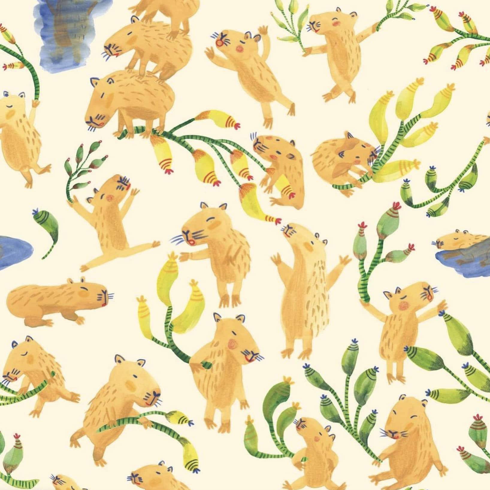 Capivara Estampa Moda Infantil Just Real Moms